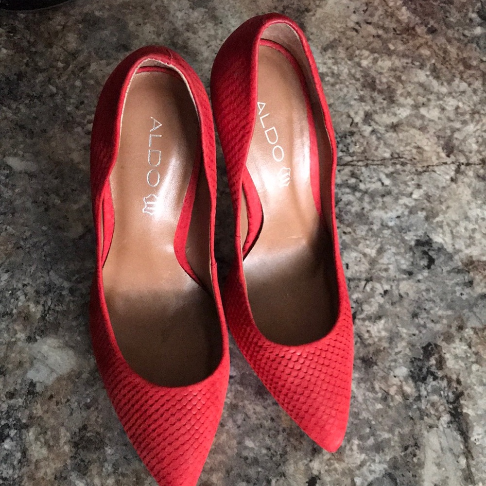Red Aldo Pumps - Picture 3 of 3